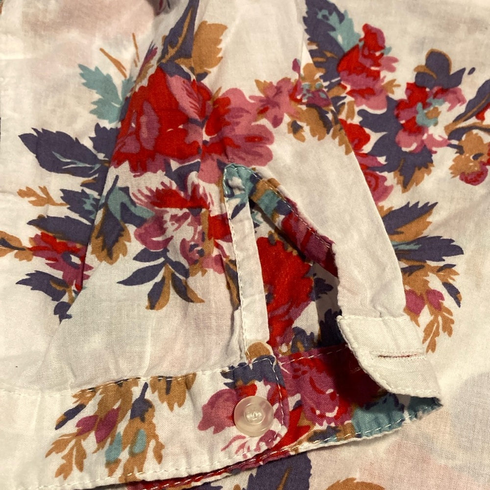 Floral Women's Top - Red and Purple - Picture 4 of 12